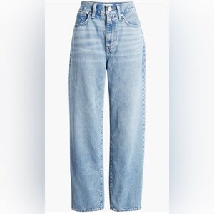 NWT - Madewell High Waist Baggy Straight Jeans, Size 25